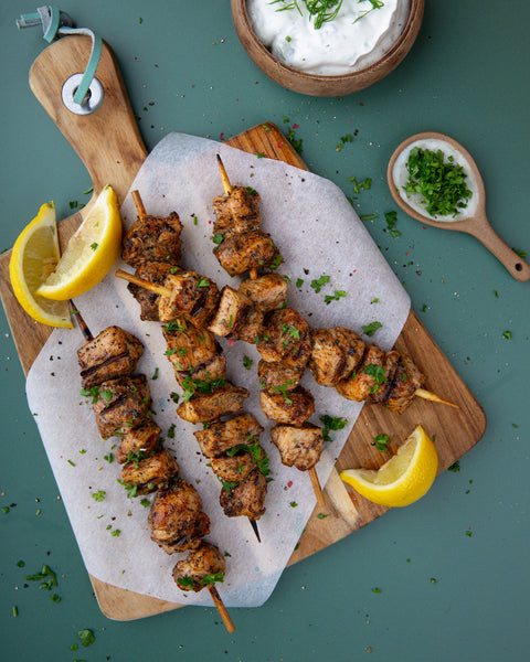 4 Mediterranean Chicken Breast Skewers